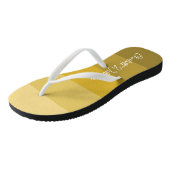 WARM YELLOW GOLD FARBE STRIPE LINE PATTERNAME BADESANDALEN (Schrägansicht)