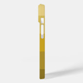 WARM YELLOW GOLD FARBE STRIPE LINE PATTERNAME Case-Mate iPhone HÜLLE (Rückseite / Links)