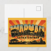Warman Saskatchewan schnellstwachsende Stadt Postkarte (Vorne/Hinten)