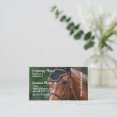 Warmblood PferdeVisitenkarte Visitenkarte (Stehend Vorderseite)