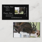 Warmblood PferdeVisitenkarte Visitenkarte (Vorne/Hinten)