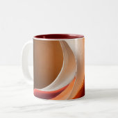 Warme Abstract Flow Accent Tasse (Vorderseite Links)