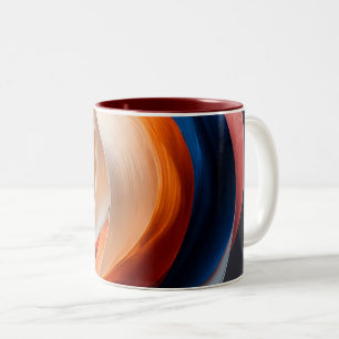 Warme Abstract Flow Accent Tasse