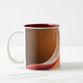 Warme Abstract Flow Accent Tasse (Links)