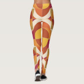 Warme abstrakt gemusterte Leggings (Rückseite)