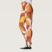 Warme abstrakt gemusterte Leggings (Links)
