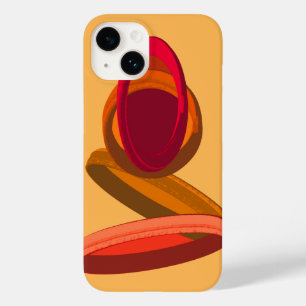 Warme Abstrakte Dreierringe ・ Moderne Minimalistis Case-Mate iPhone 14 Hülle