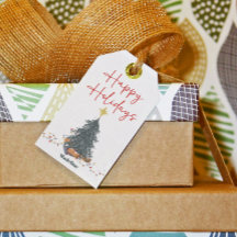 Warme Aquarellkiefer Feiertag Einladung