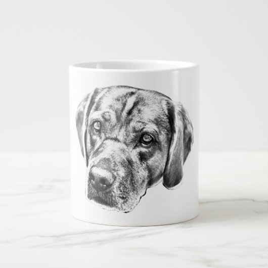 Warme Augen in Ernteglühen Jumbo-Tasse (Vorderseite)