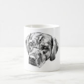 Warme Augen in Ernteglühen Kaffeetasse (Mittel)