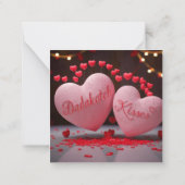 Warme Begrüßungsnachricht2024 Mitteilungskarte (Rückseite)