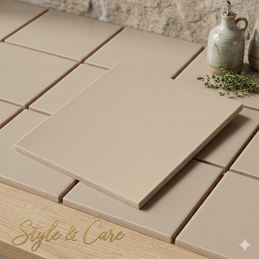 Warme Beige Keramik Tile, 4,25 mm Platz Fliese