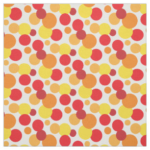 Warme Bläschen - orangefarbenes und rotes Muster Stoff