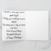 Warme Blizzardkarte Karte (Innenseite)