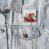 Warme Blume bleibe - Feiertage Button (Beispiel)