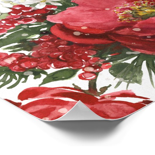 Warme Blume bleibe - Feiertage Poster (Ecke)