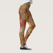 Warme Blumenmuster-Leggings Leggings (Rechts)