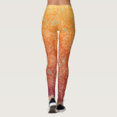 Warme Blumenmuster-Leggings Leggings (Rückseite)