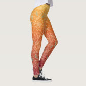 Warme Blumenmuster-Leggings Leggings (Rechts)