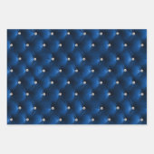 Warme Burgundy Floral Imitate Velvet Geschenkpapier Set (Vorderseite 3)