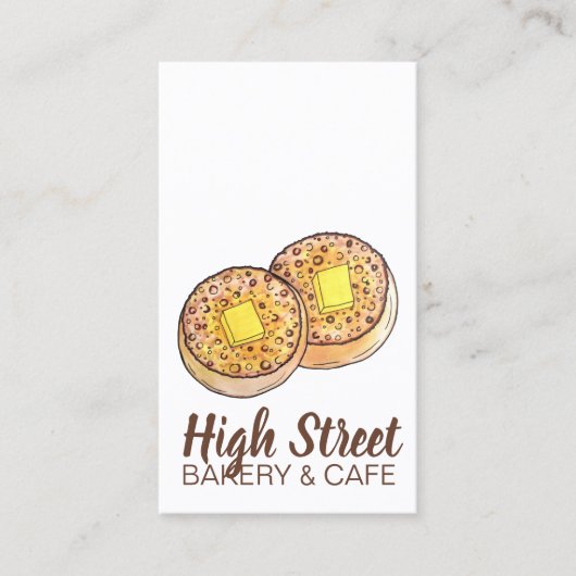 Warme Butterblüten UK Cuisine British Food Visitenkarte (Vorderseite)