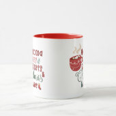 Warme Cocoa Gemütliche Blankets und Weihnachtsmoti Tasse (Zentrum)