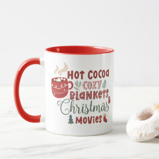 Warme Cocoa Gemütliche Blankets und Weihnachtsmoti Tasse