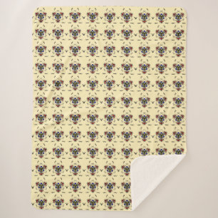 "Warme Creme-Mandala" Sherpadecke