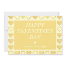 Warme Creme-Minimal-Herzen Valentinstag-Geschenk