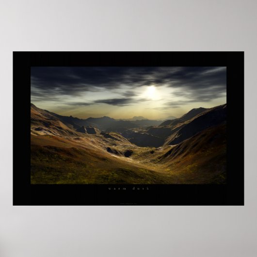 warme Dämmerung Poster (Vorne)