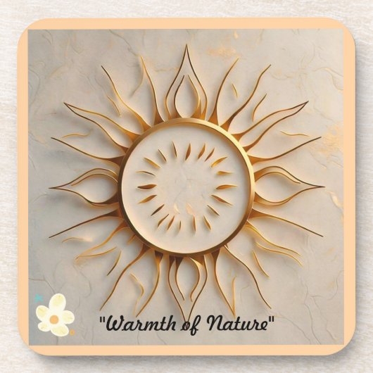 "Wärme der Natur" Getränkeuntersetzer (Vorderseite)