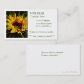 Wärme der Sonne-Visitenkarte Visitenkarte (Vorne/Hinten)