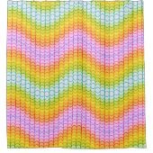 Warme Drachenskala Duschvorhang (Vorderseite)