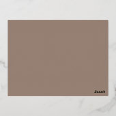 Warme Dusty Rose Hintergrund - Hochzeitsszenario Folie Einladungspostkarte (Rückseite)