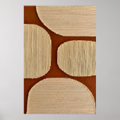 Warme Earth Tone Wall Art Poster (Vorne)