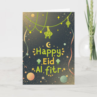 Warme Eid-Feiergestaltung Karte