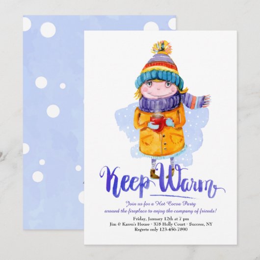 Warme Einladung Behalten (Vorne/Hinten)