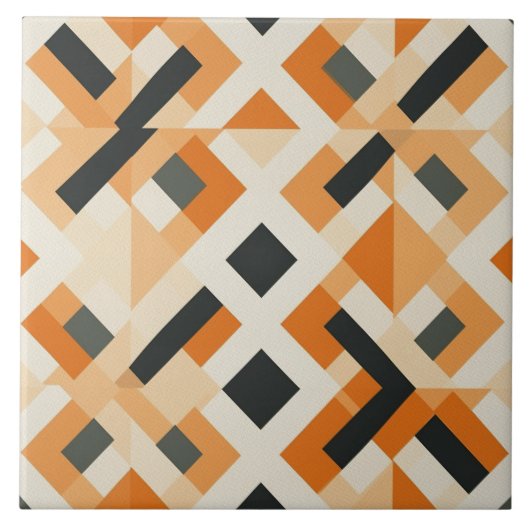 Warme Embrace Apricot Gradient Harmonie Fliese (Vorderseite)