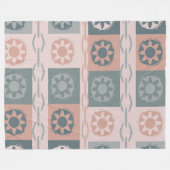 Warme Erdfarbe Fleecedecke (Vorderseite (Horizontal))