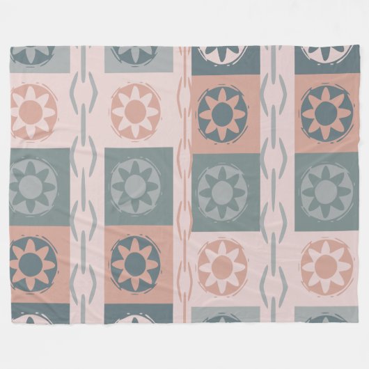 Warme Erdfarbe Fleecedecke (Vorderseite (Horizontal))