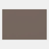 Warme erdige braune Verpackungspapiere Geschenkpapier Set (Vorderseite)