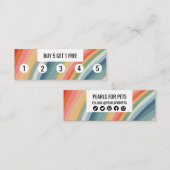 Warme, erdige Regenbogen Minimalistische handgefer Treuekarte (Vorne/Hinten)