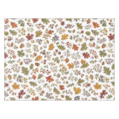 Warme Erdtöne Blätter Pilze Waldmuster Tischdecke (Vorderseite (Horizontal))