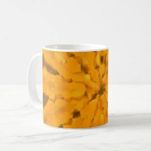 Warme Erdtöne Goldenes Ocker Fröhlich Kaffeetasse
