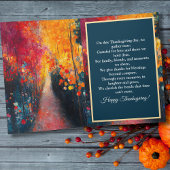 Warme Erntedank wünscht und segnet Feiertagskarte