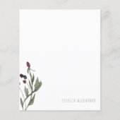 Warme Fall Foliage & Berry Personalisiert Statione (Vorderseite)