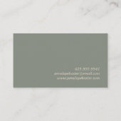 Warme Fall Karierte Visitenkarte (Rückseite)