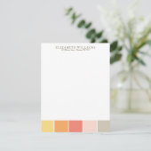 Warme Farbblöcke, benutzerdefiniert flach Danke, H Einladung (Stehend Vorderseite)