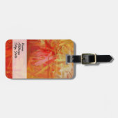 Warme Farben Abstrakte Malerei 2 Gepäckanhänger (Vorderseite horizontal)