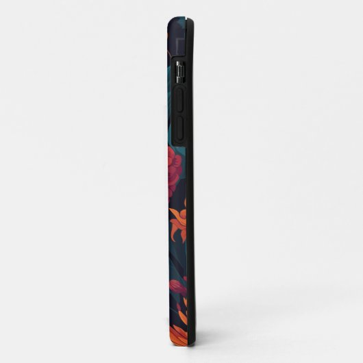 Warme Farben Blumendesign Case-Mate iPhone Hülle (Hinten/Links)